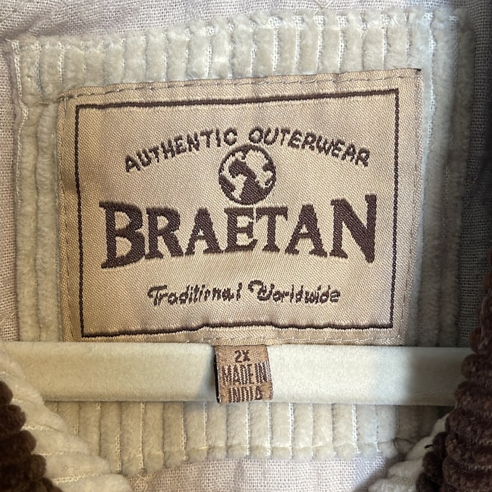 Vintage Braetan Outerwear Corduroy Button Down Barn Chore Jacket Men’s Size 2X - Picture 7 of 10